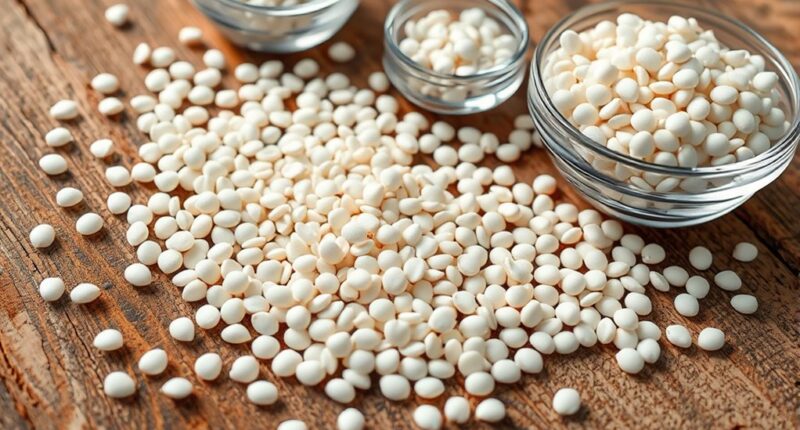 top white chia seeds