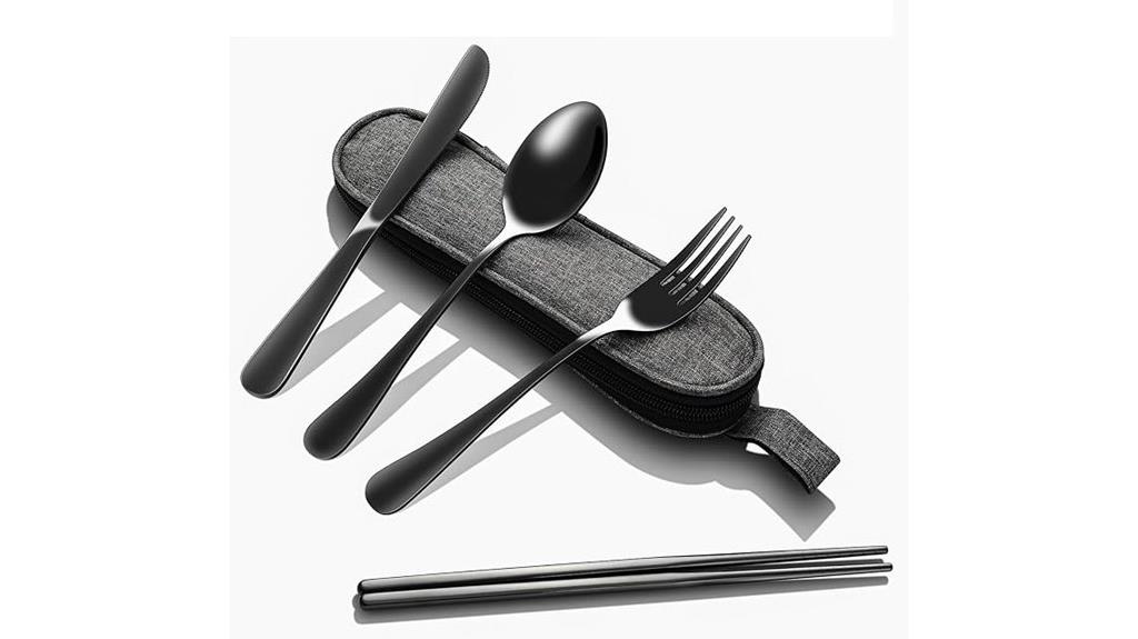 travel friendly stainless steel flatware