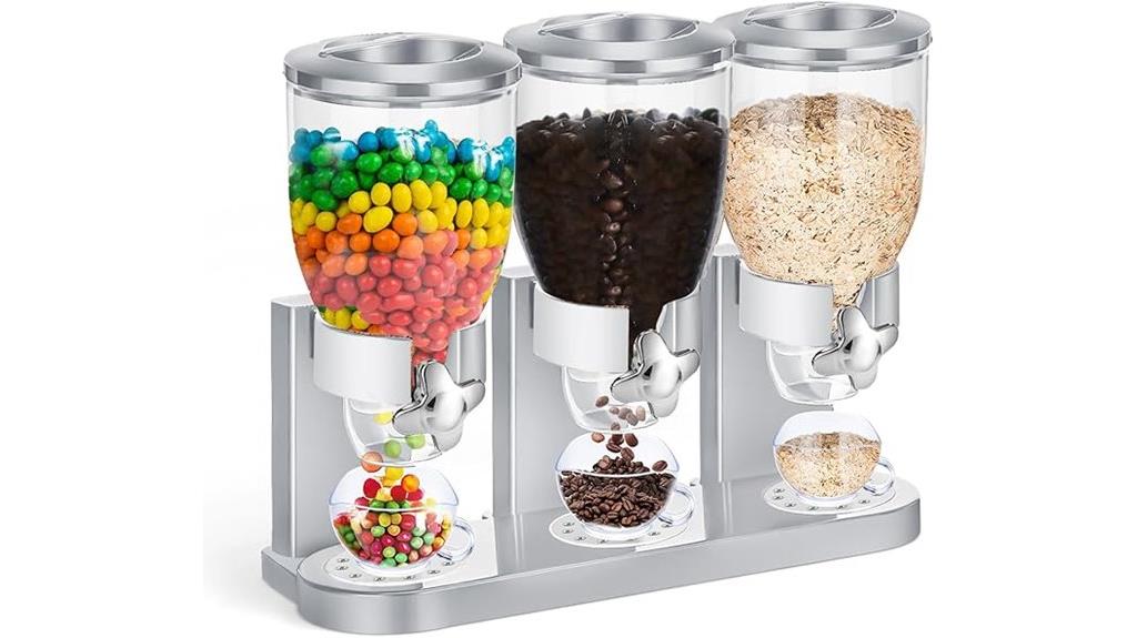 triple dry food dispenser