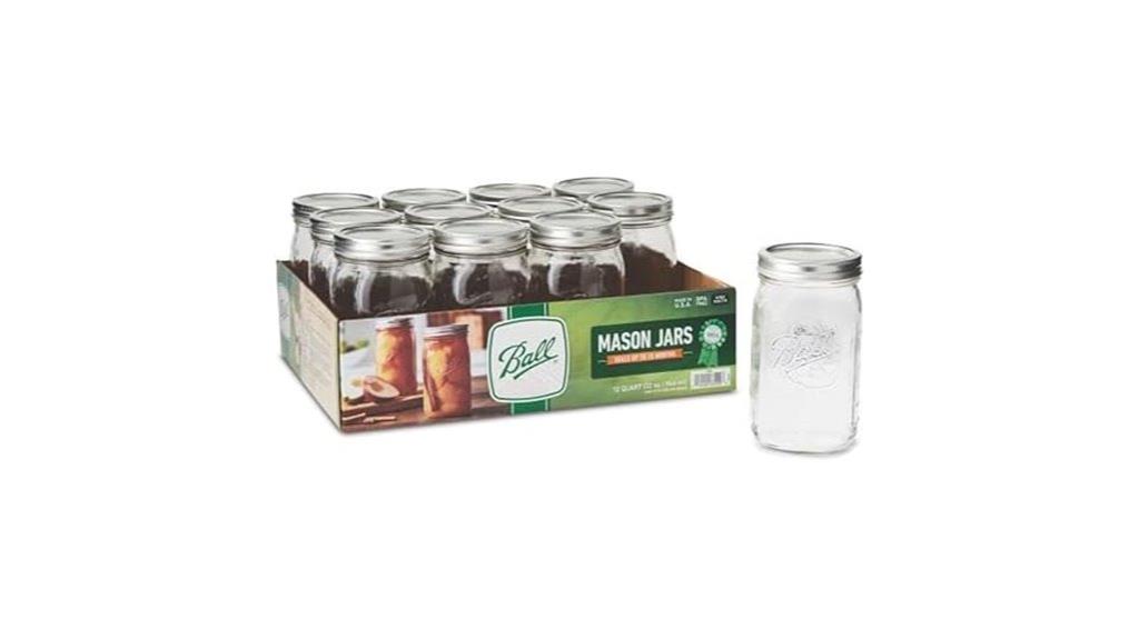 twelve 32oz mason jars