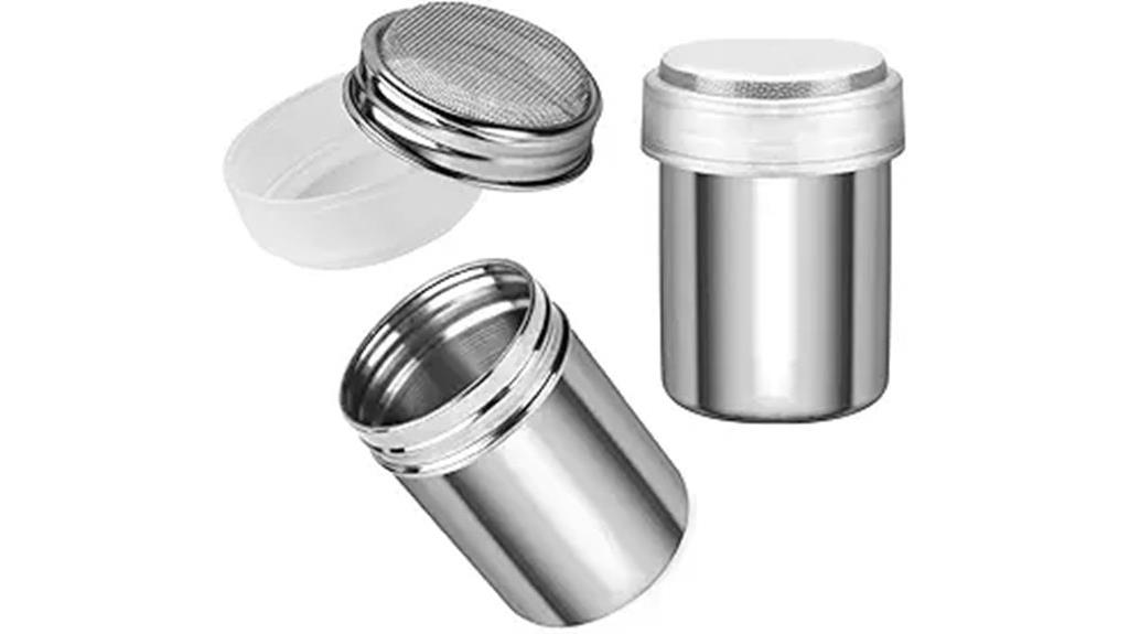 two pack powdered sugar shakers