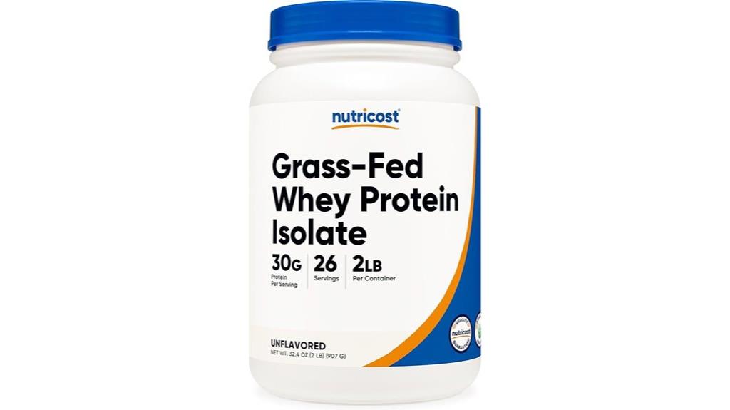 unflavored grass fed whey