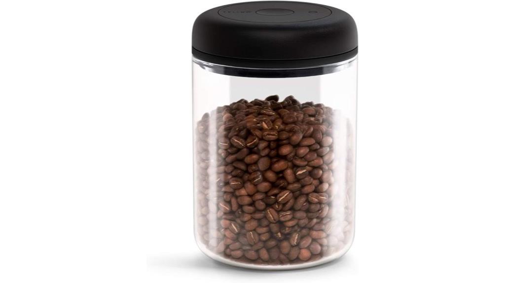 vacuum coffee canister storage