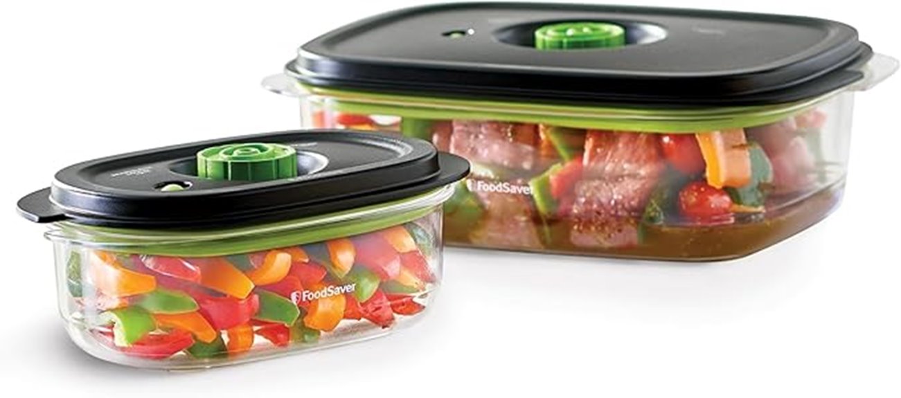vacuum food storage containers