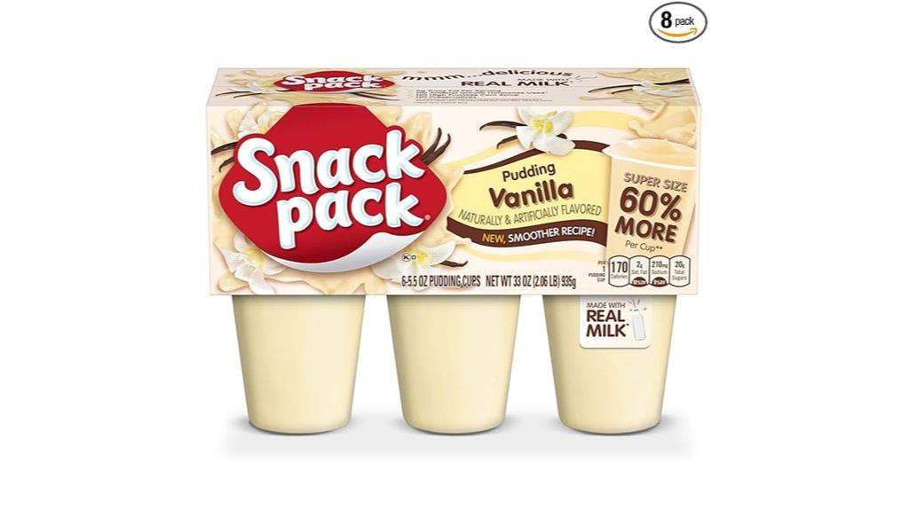 vanilla pudding snack packs