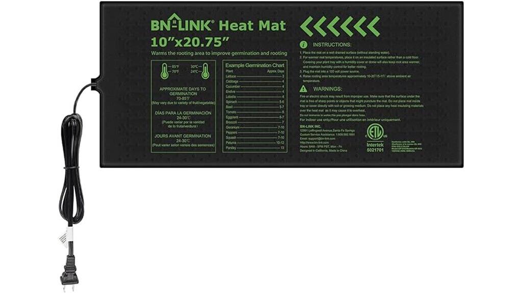 waterproof 10x20 75 heating pad