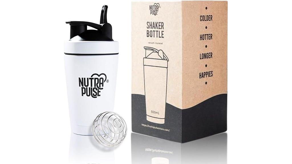 white 16 oz shaker bottle