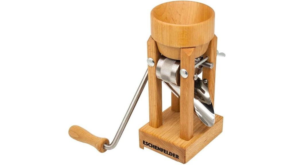 wooden funnel grain squeeze