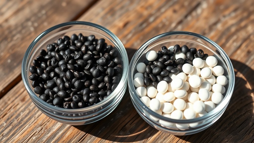 black and white chia seeds