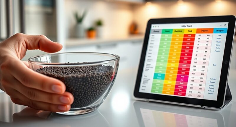 chia consumption kidney monitoring