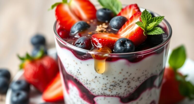 chia pudding parfait variations