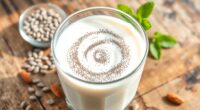 chia seeds with plant based milk