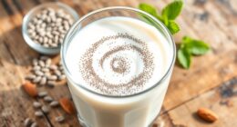 chia seeds with plant based milk