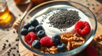 chia yogurt synbiotic breakfast