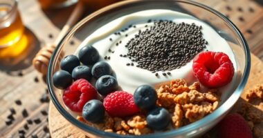 chia yogurt synbiotic breakfast