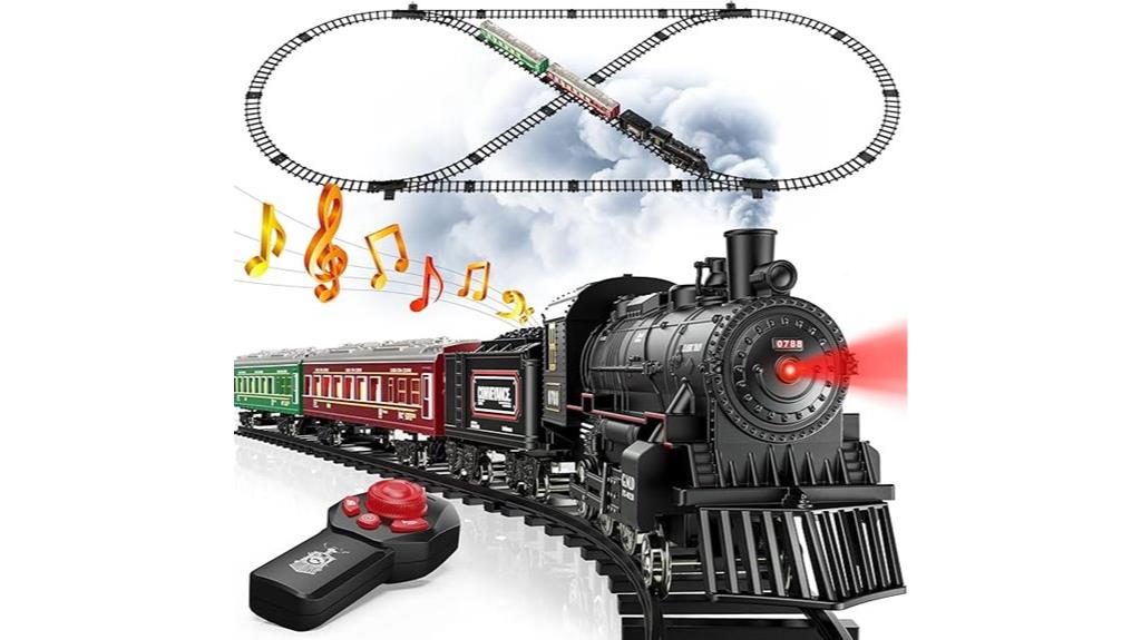 glowing smoke sound train