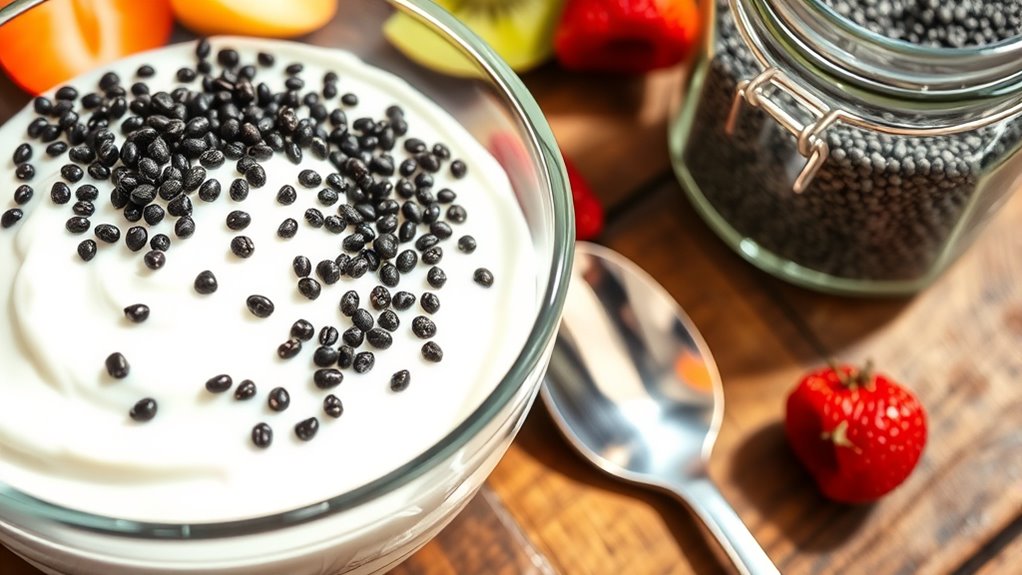 gradual chia seed incorporation