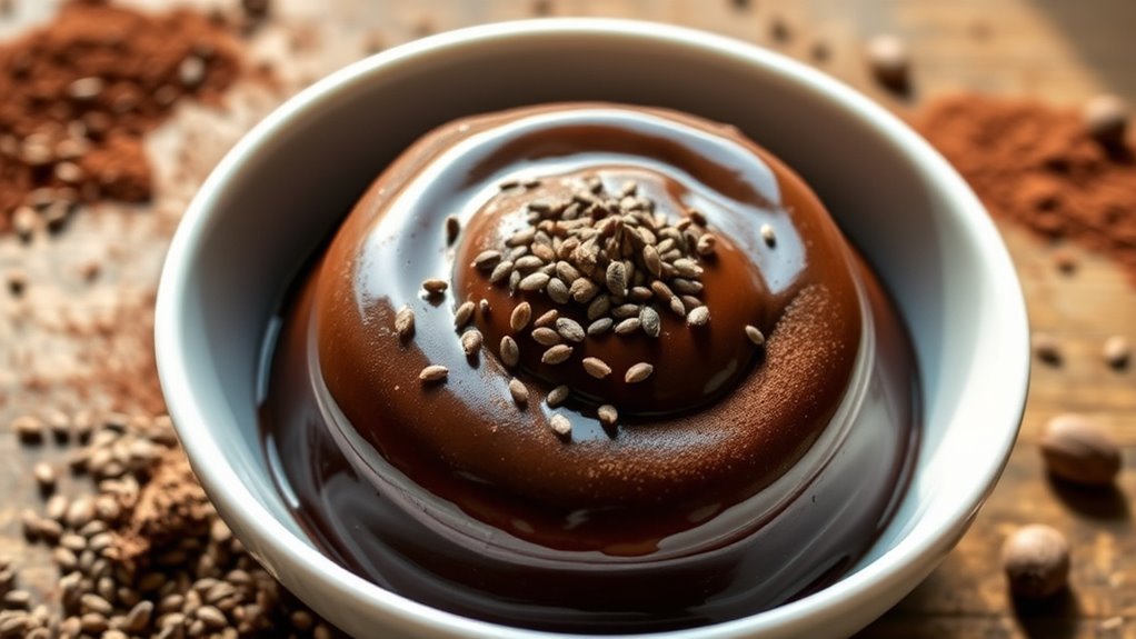 healthy chocolate chia desserts