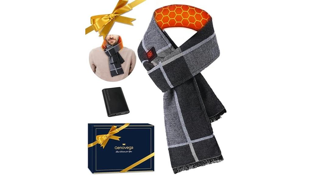 heated men s scarf gift