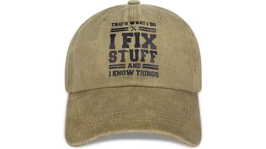 men s adjustable cotton cap