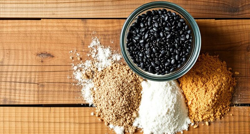 mixing chia with gluten free flours