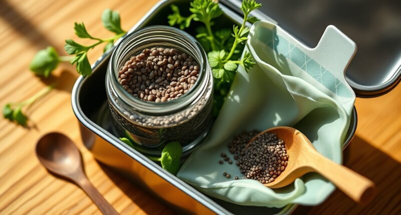 portable chia seed containers