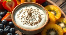 preparing vegan yogurt bowls