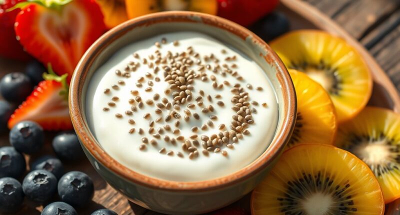 preparing vegan yogurt bowls