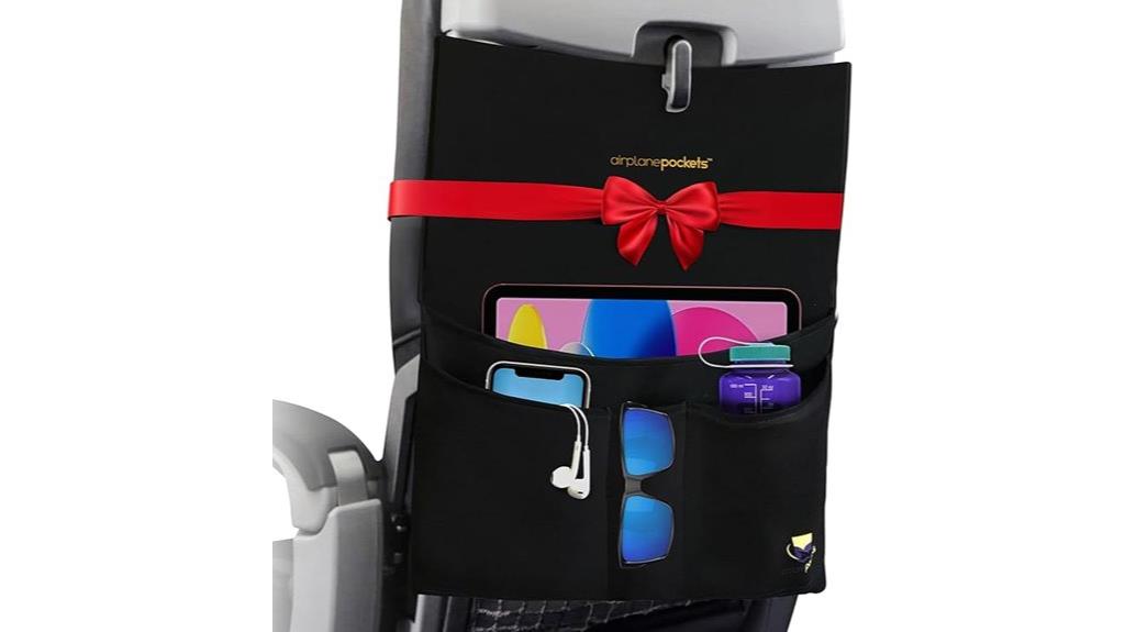 seatback airplane storage organizer