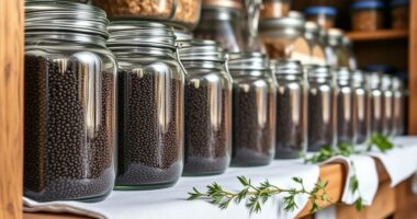 store seeds in airtight containers