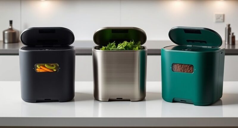 top electric kitchen compost bins