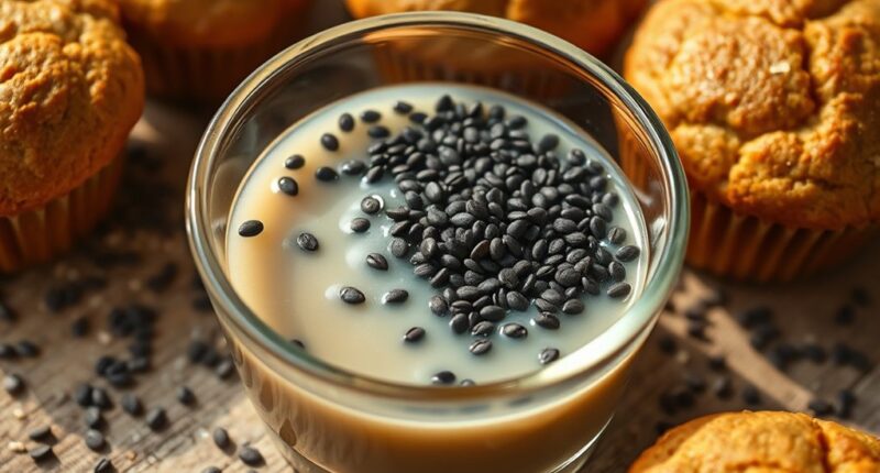 vegan baking with chia