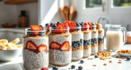 vegan chia breakfast prep