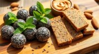 vegan chia snack bars
