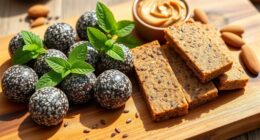 vegan chia snack bars