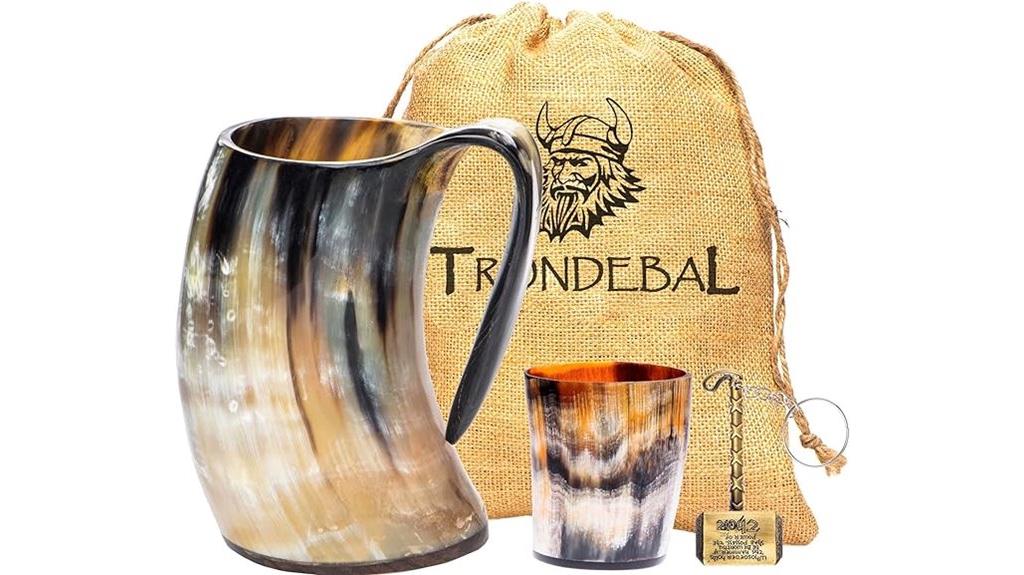 viking horn mug 15 20 oz