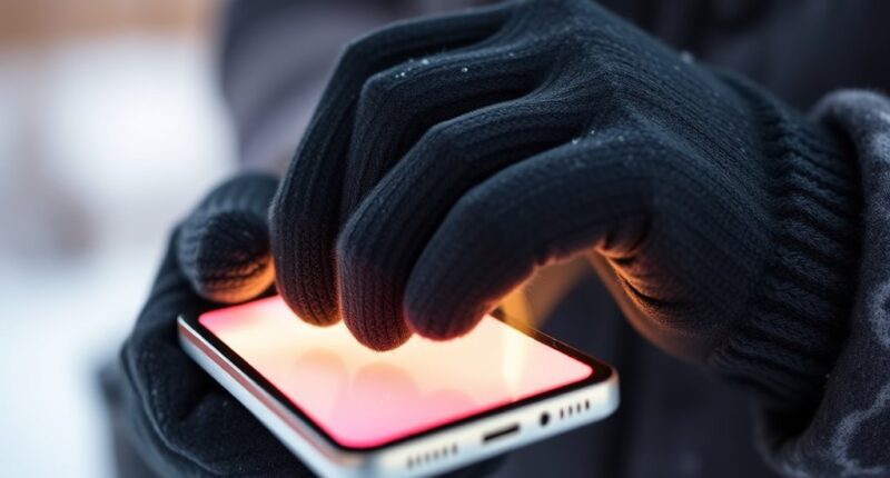 warm responsive touchscreen gloves