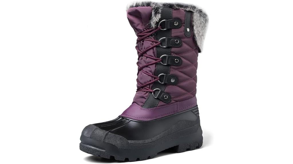 women s waterproof faux fur boots
