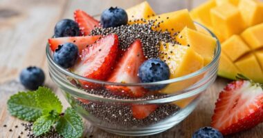 add chia seeds to fruit