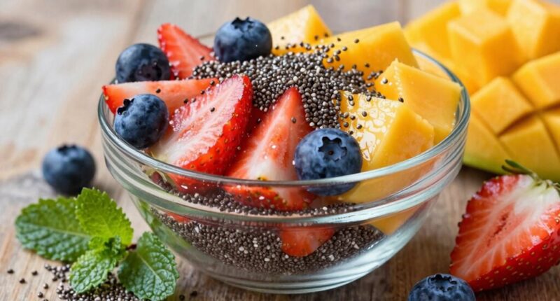 add chia seeds to fruit