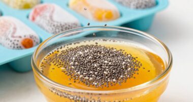 adding chia seeds freeze