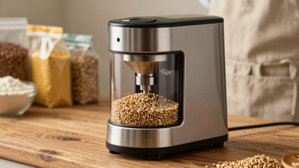 adjustable electric grain milling