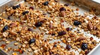 baking sheet influences granola