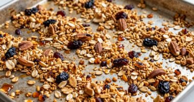 baking sheet influences granola