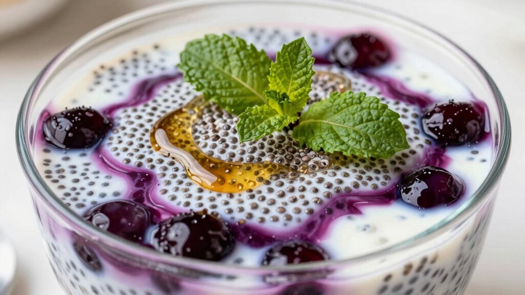 chia seeds enhance dessert texture
