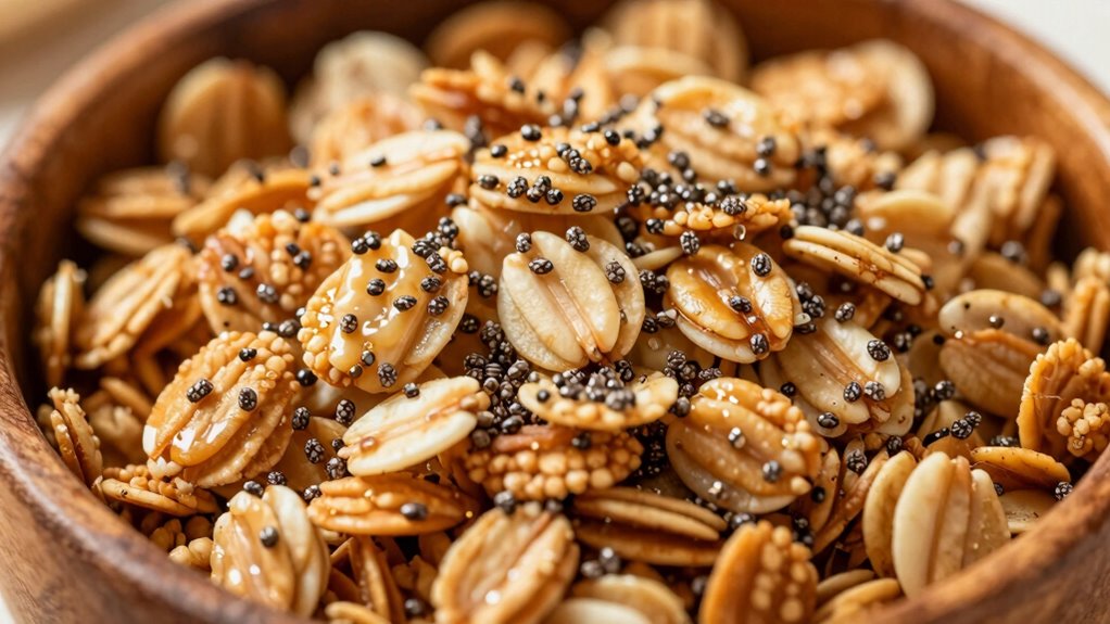 chia seeds enhance granola texture