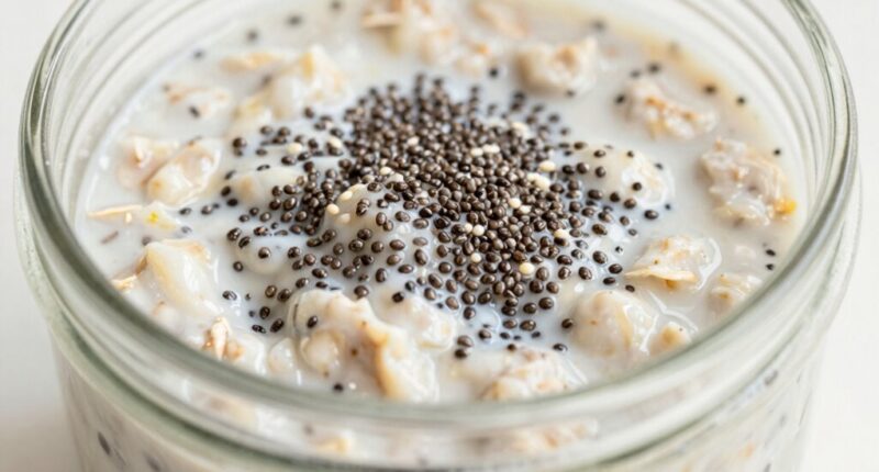 chia seeds enhance overnight textures
