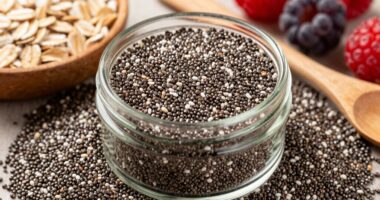 chia seeds fiber increase
