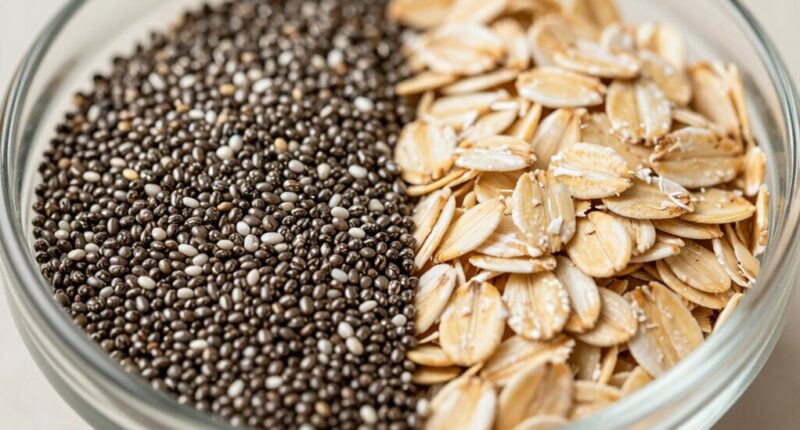 chia seeds higher fiber