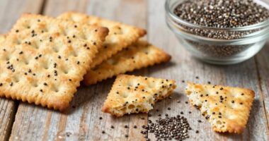 chia seeds in crackers